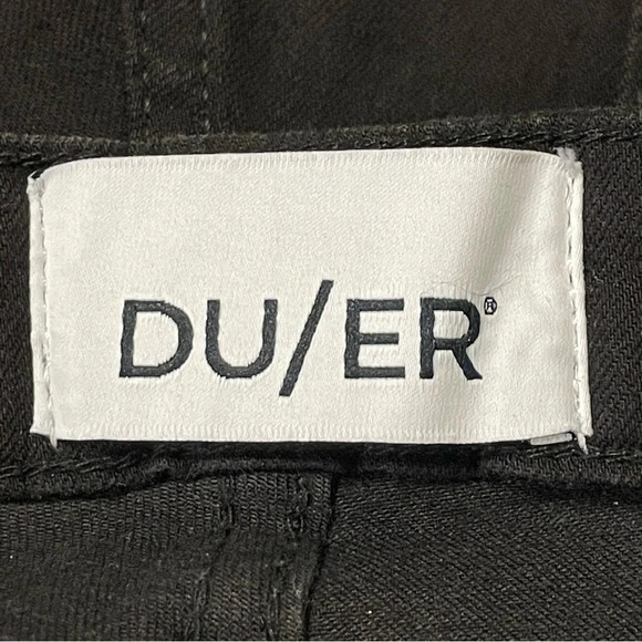 DUER NWOT Performance Denim High Rise Skinny in Black - Picture 10 of 15